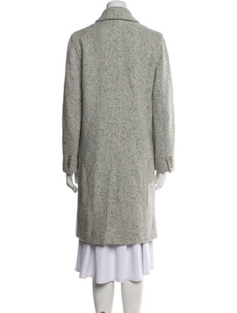 Max Mara Weekend Virgin Wool Tweed Pattern Coat