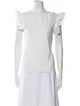 Max Mara Weekend Square Neckline Short Sleeve Blouse