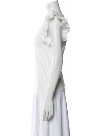 Max Mara Weekend Square Neckline Short Sleeve Blouse