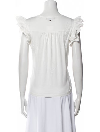 Max Mara Weekend Square Neckline Short Sleeve Blouse