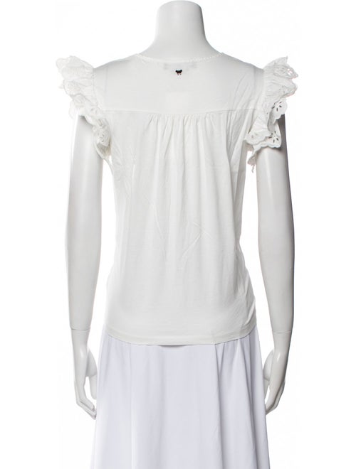 Max Mara Weekend Square Neckline Short Sleeve Blouse