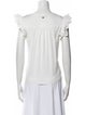 Max Mara Weekend Square Neckline Short Sleeve Blouse