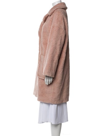 Max Mara Weekend Virgin Wool Faux Fur Coat