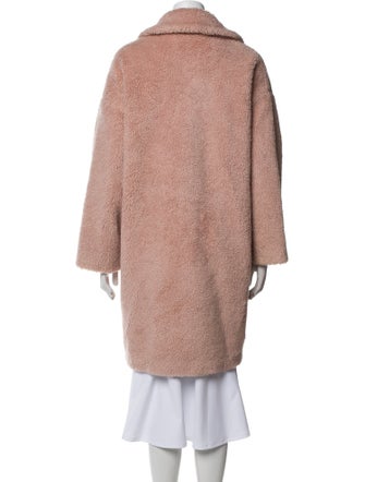 Max Mara Weekend Virgin Wool Faux Fur Coat