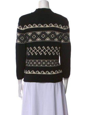 Max Mara Weekend Virgin Wool Printed Sweater