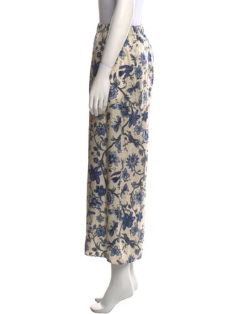 Max Mara Weekend Floral Print Wide Leg Pants