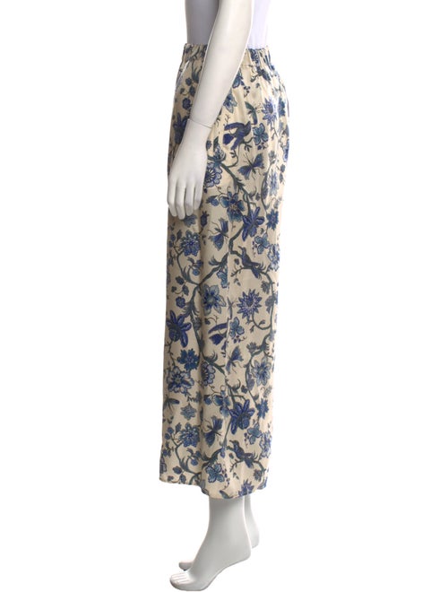 Max Mara Weekend Floral Print Wide Leg Pants