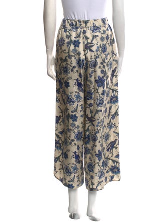Max Mara Weekend Floral Print Wide Leg Pants