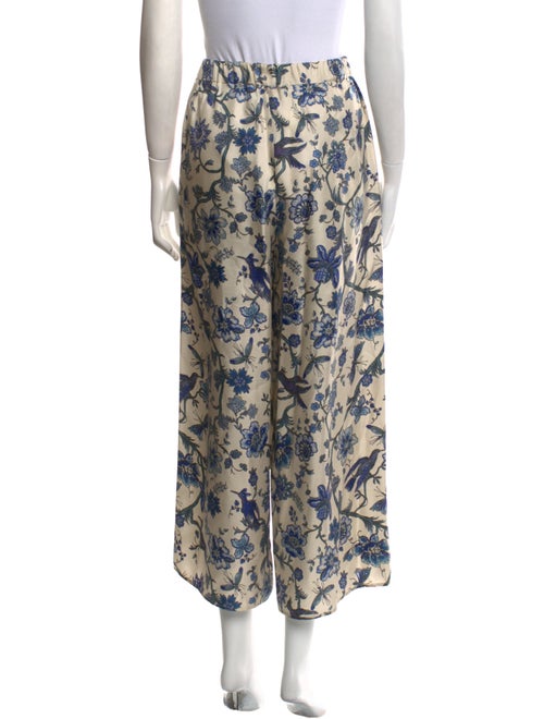 Max Mara Weekend Floral Print Wide Leg Pants