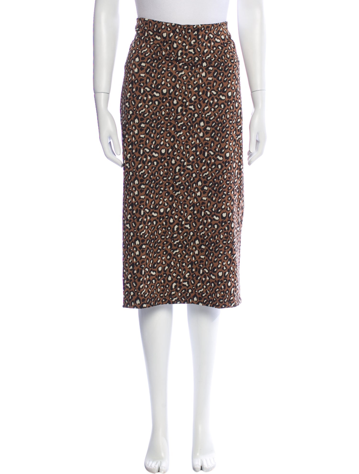 Max Mara Weekend Animal Print Knee-Length Skirt