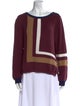 Max Mara Weekend Striped Scoop Neck Sweater