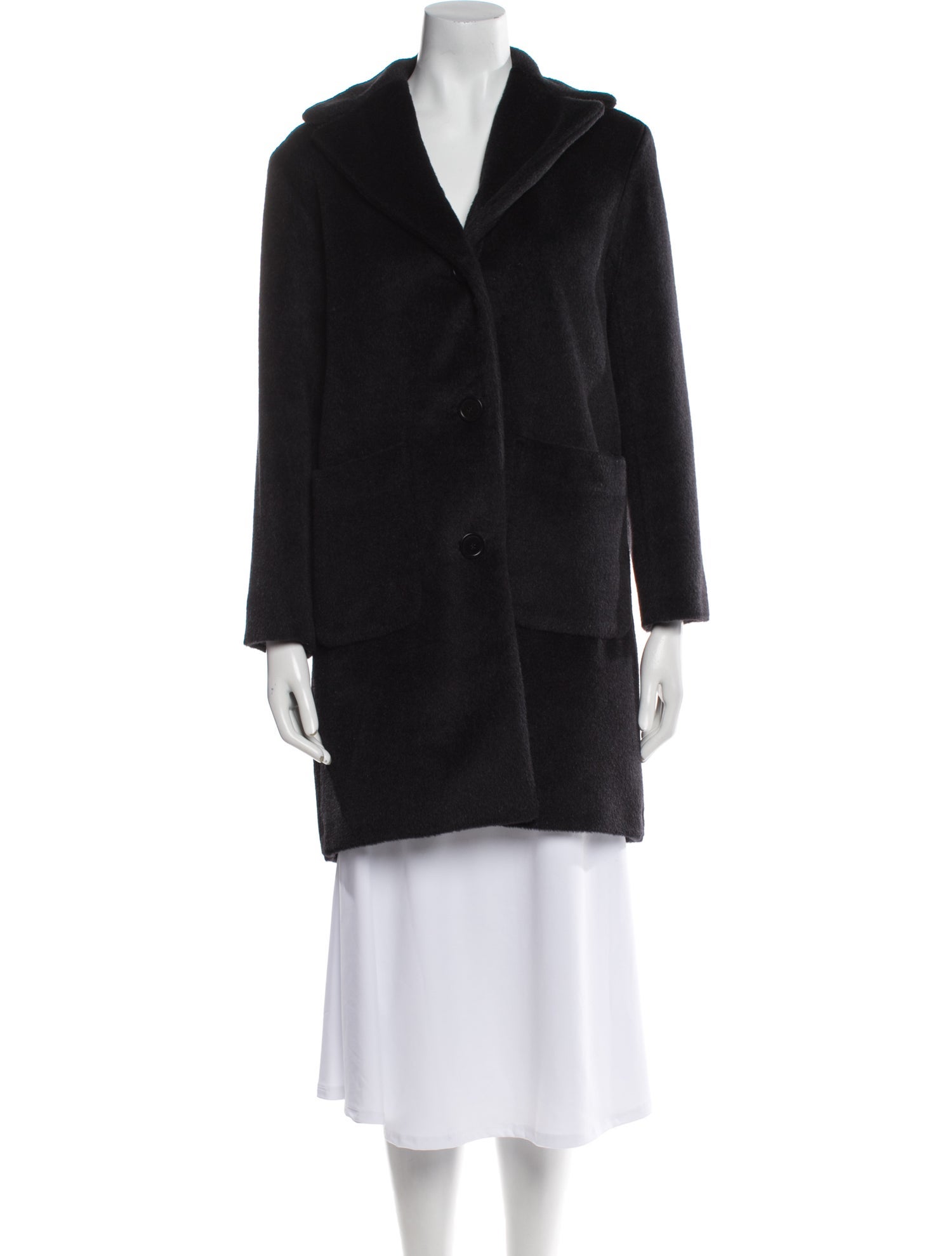 Max Mara Weekend Wool Faux Fur Coat