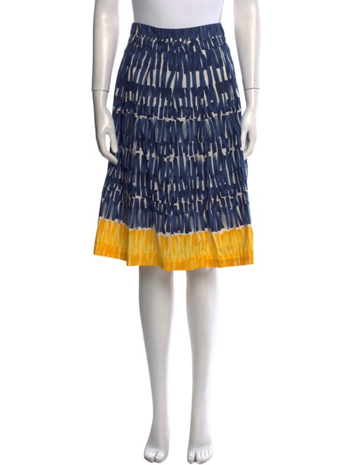 Max Mara Weekend Colorblock Pattern Knee-Length Skirt