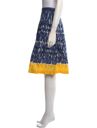 Max Mara Weekend Colorblock Pattern Knee-Length Skirt