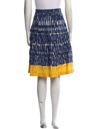 Max Mara Weekend Colorblock Pattern Knee-Length Skirt