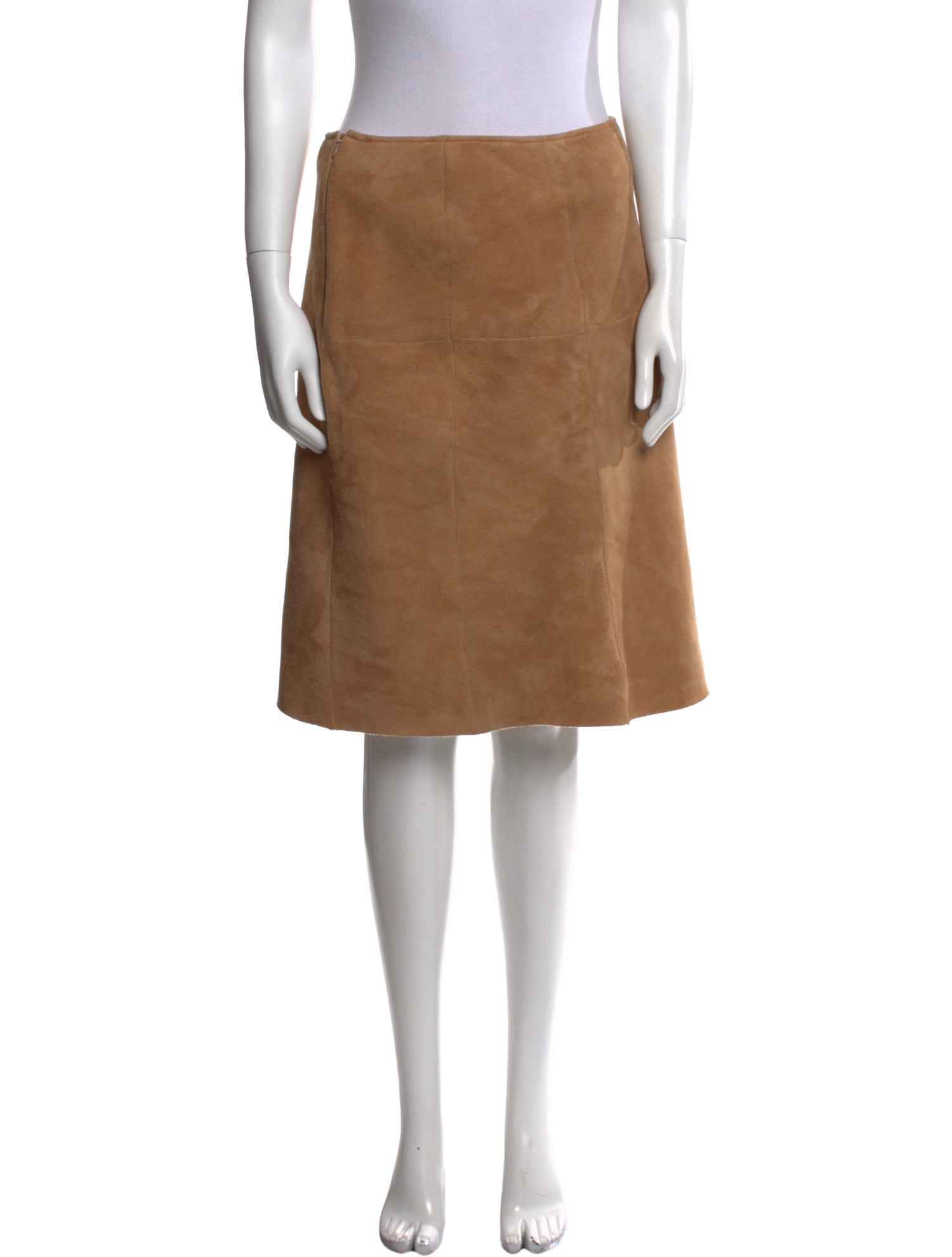 Max Mara Weekend Leather Knee-Length Skirt