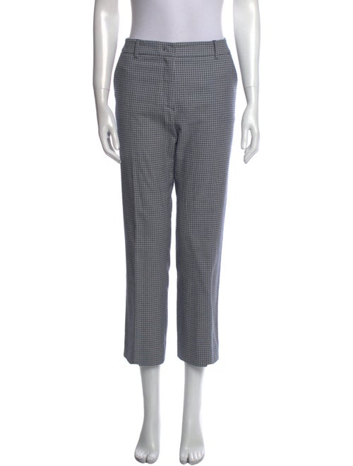 Max Mara Weekend Plaid Print Straight Leg Pants