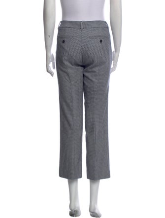 Max Mara Weekend Plaid Print Straight Leg Pants