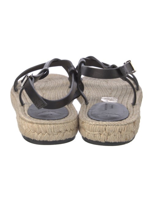 Max Mara Weekend Leather Printed Espadrilles