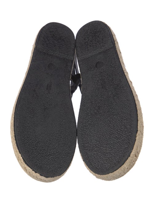 Max Mara Weekend Leather Printed Espadrilles