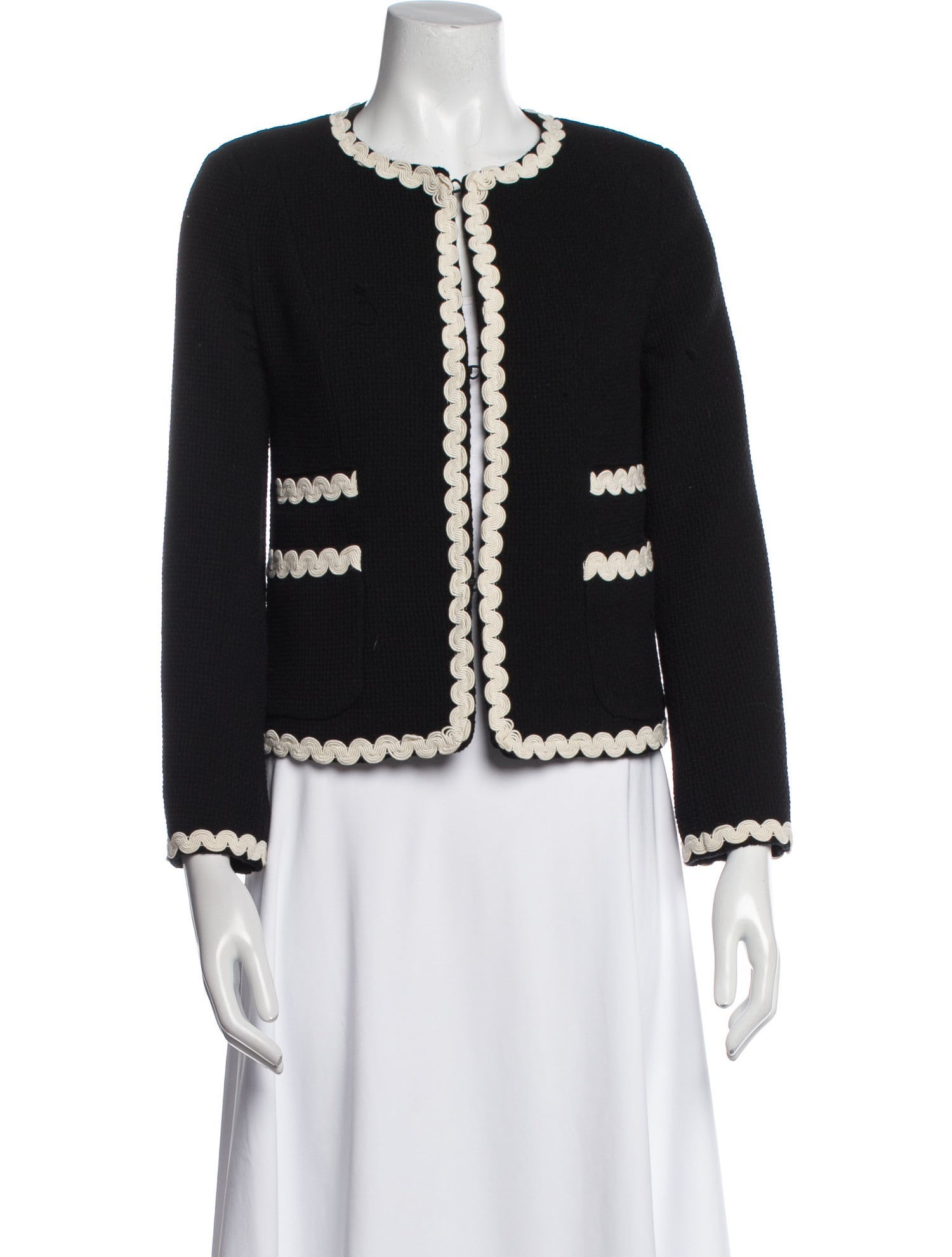 Max Mara Weekend Virgin Wool Printed Evening Jacket