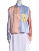 Max Mara Weekend Striped Long Sleeve Button-Up Top