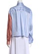 Max Mara Weekend Striped Long Sleeve Button-Up Top