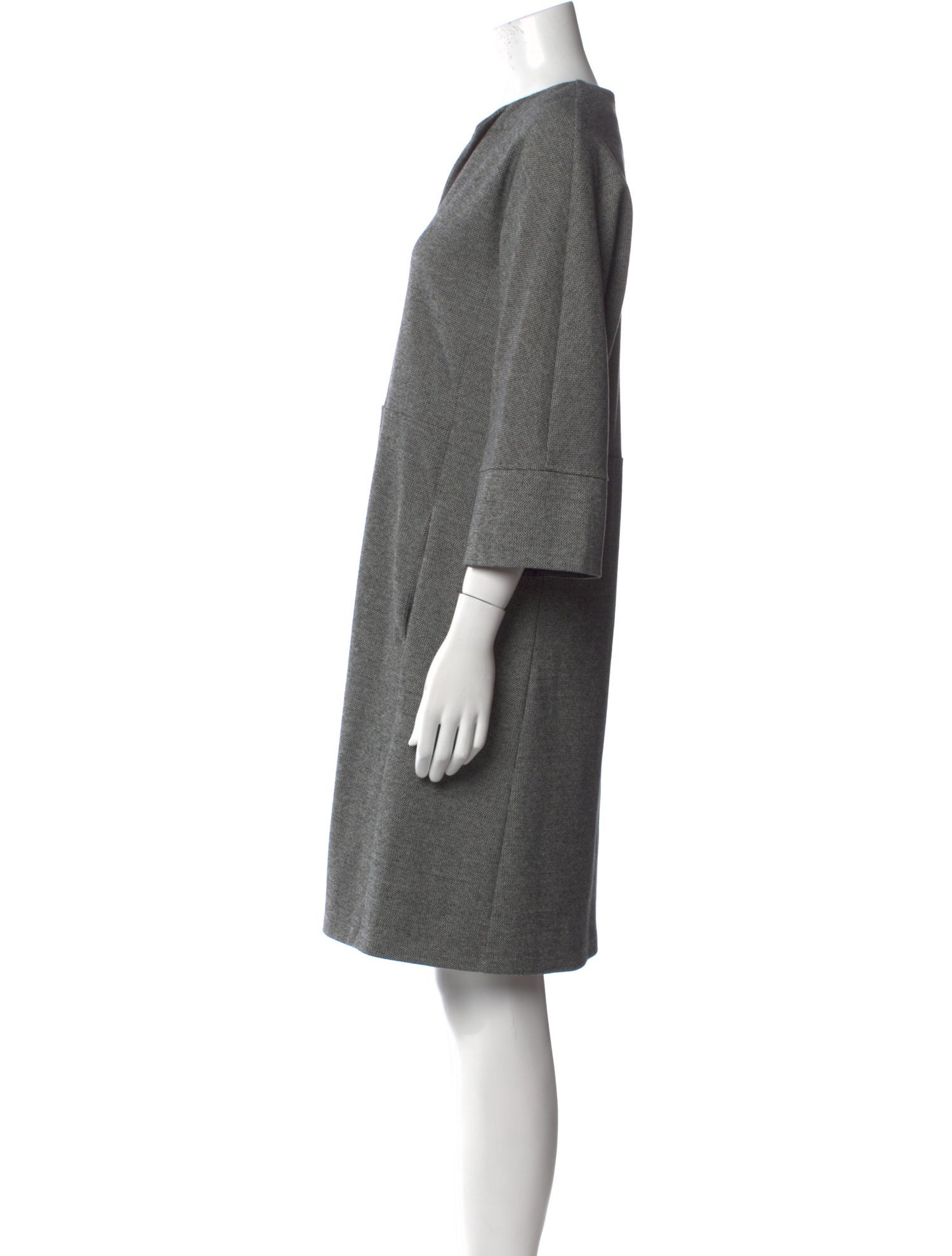 Max Mara Weekend V-Neck Knee-Length Dress