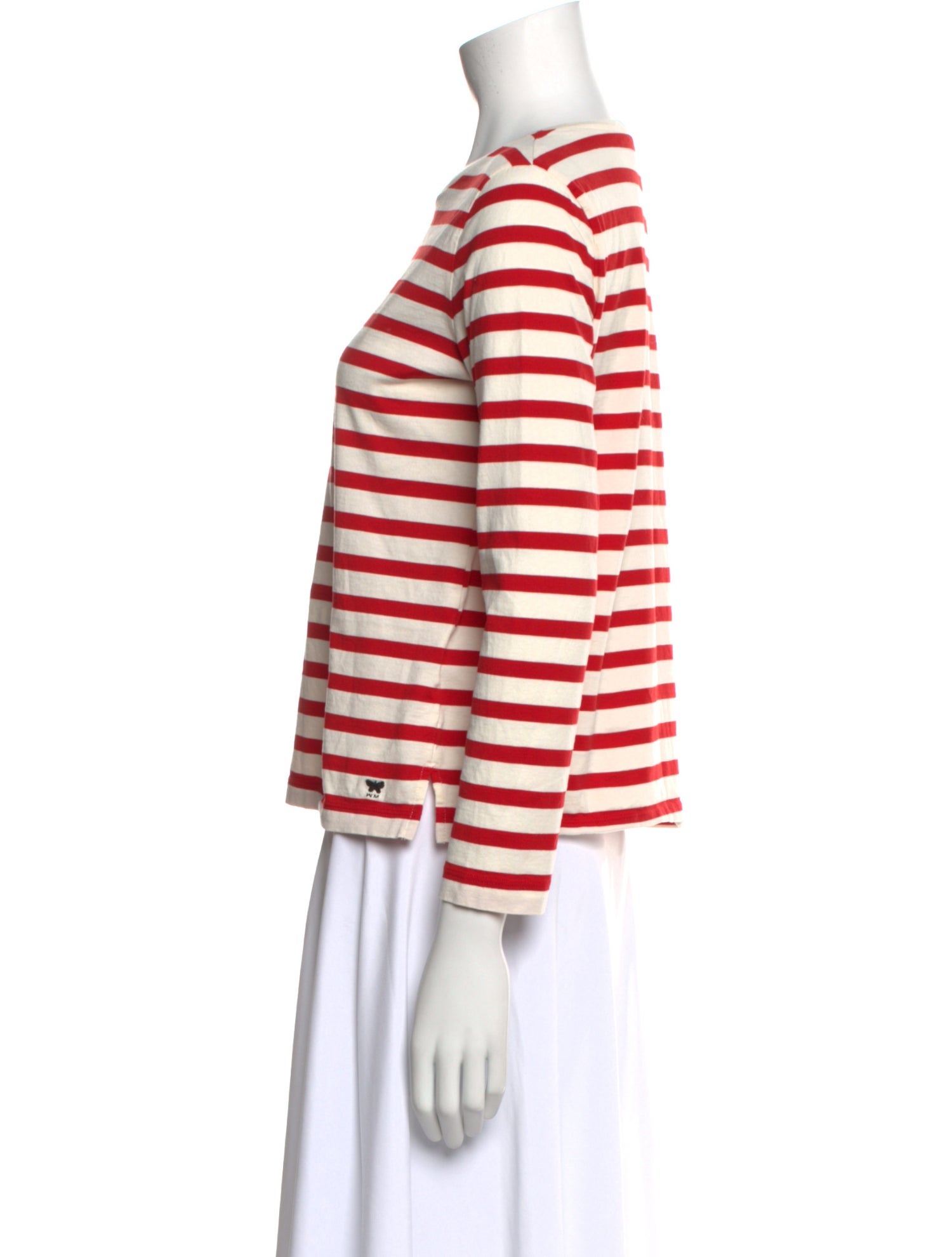 Max Mara Weekend Striped Bateau Neckline Top