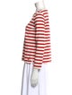 Max Mara Weekend Striped Bateau Neckline Top