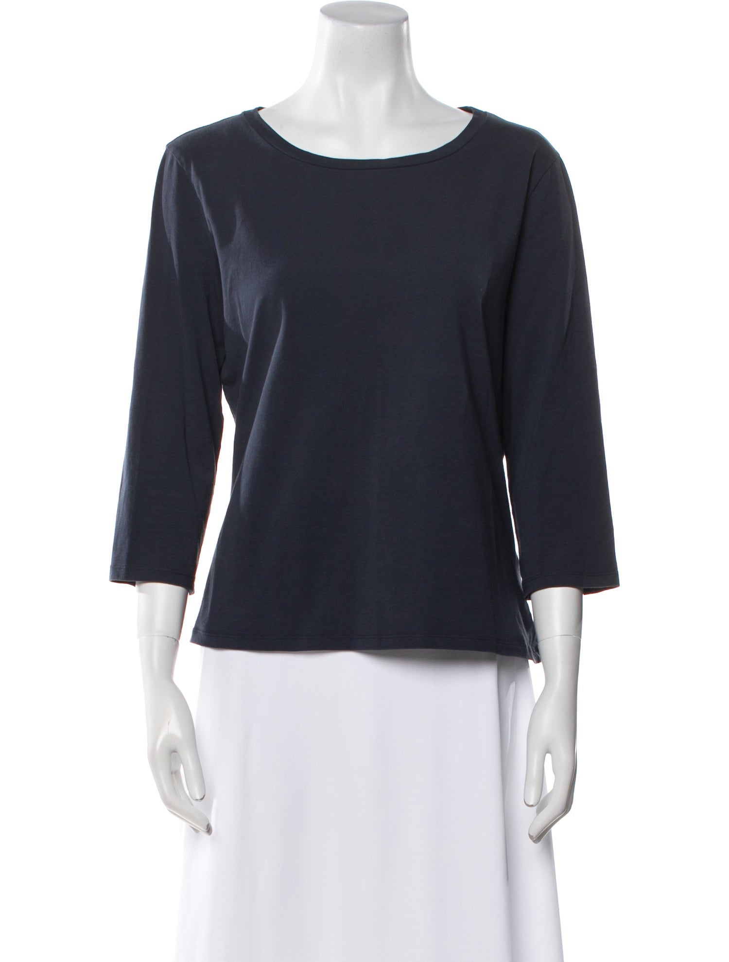 Max Mara Weekend Bateau Neckline Three-Quarter Sleeve Top