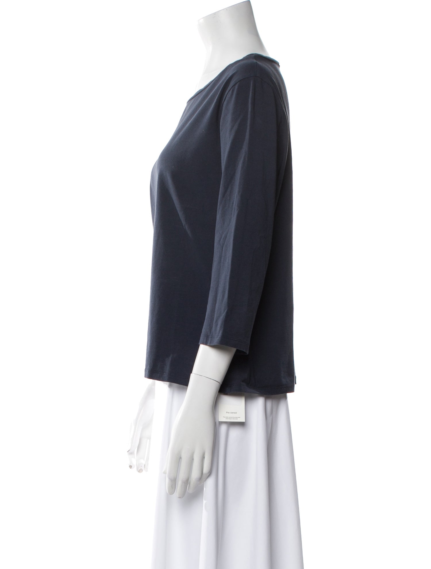 Max Mara Weekend Bateau Neckline Three-Quarter Sleeve Top