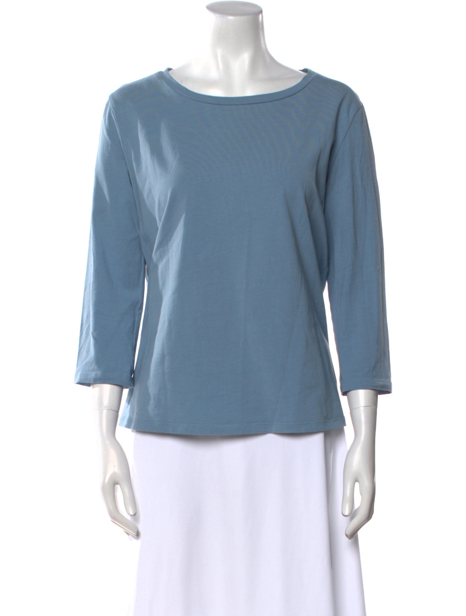 Max Mara Weekend Scoop Neck Three-Quarter Sleeve Top