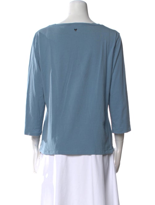 Max Mara Weekend Scoop Neck Three-Quarter Sleeve Top