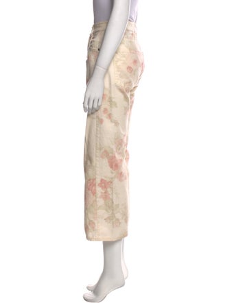 Max Mara Weekend Floral Print Wide Leg Pants