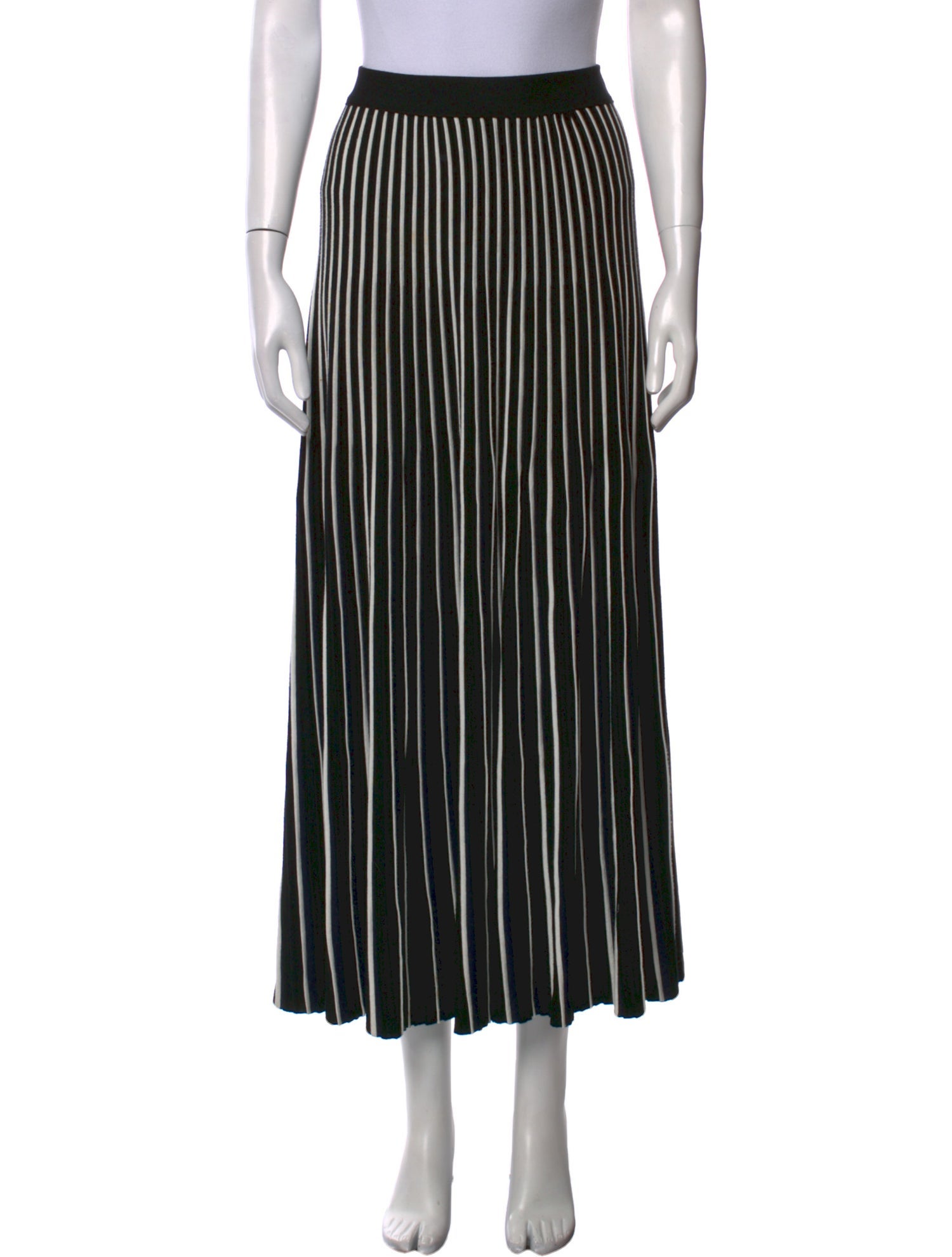 Max Mara Weekend Striped Midi Length Skirt