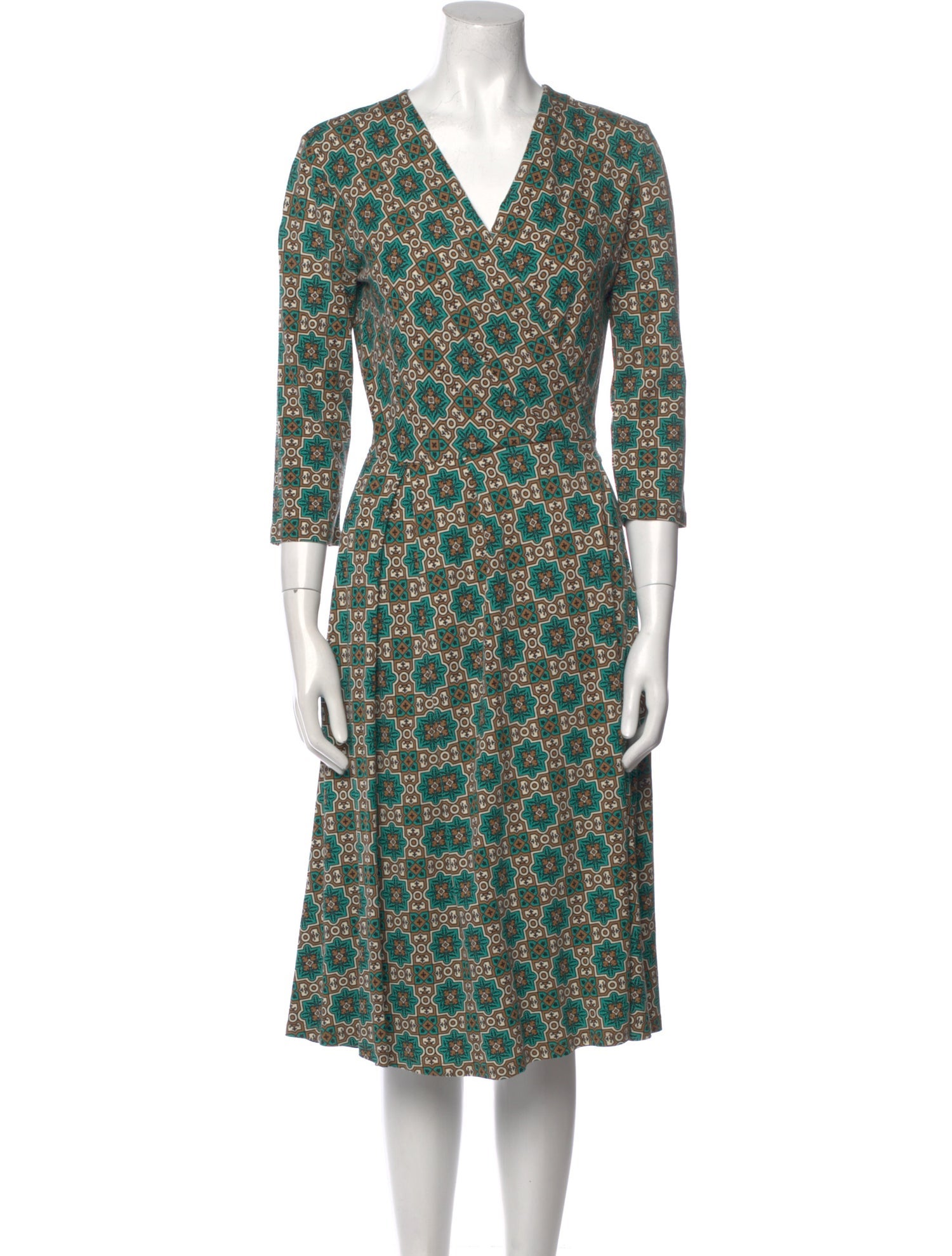 Max Mara Weekend Floral Print Knee-Length Dress