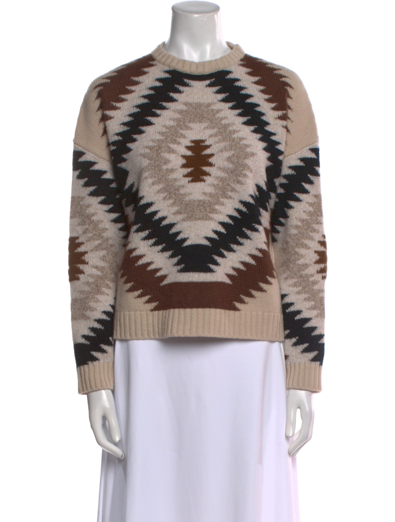 Max Mara Weekend Printed Crew Neck Sweater