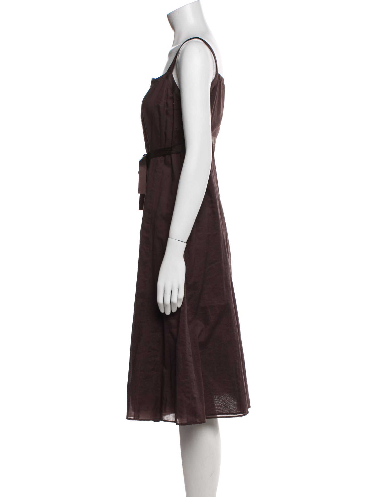 Max Mara Weekend Square Neckline Midi Length Dress