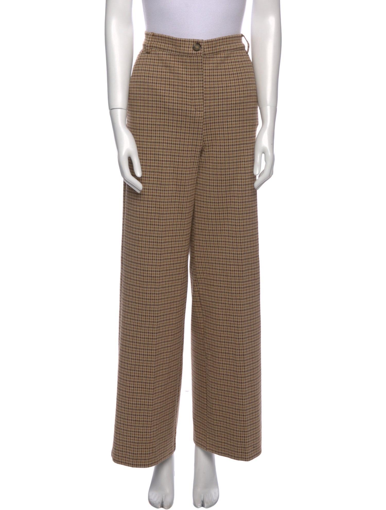 Max Mara Weekend Plaid Print Straight Leg Pants w/ Tags