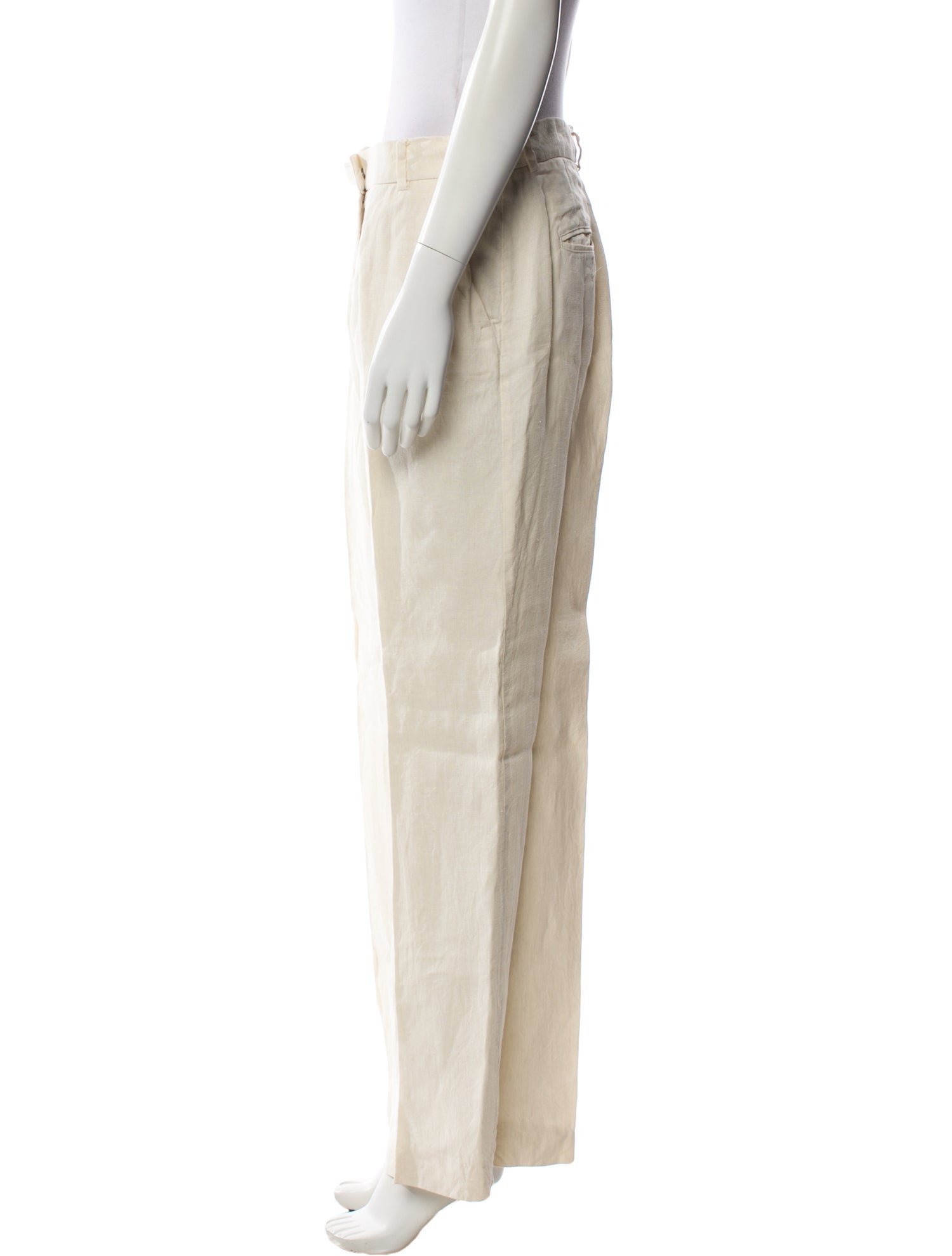 Max Mara Weekend Linen Wide Leg Pants