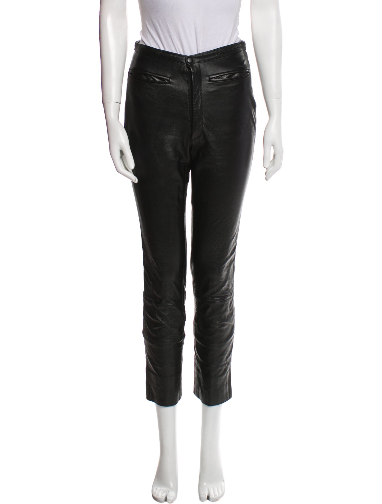 Maxima Leather Straight Leg Pants