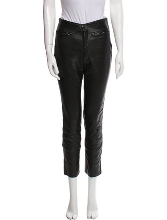 Maxima Leather Straight Leg Pants