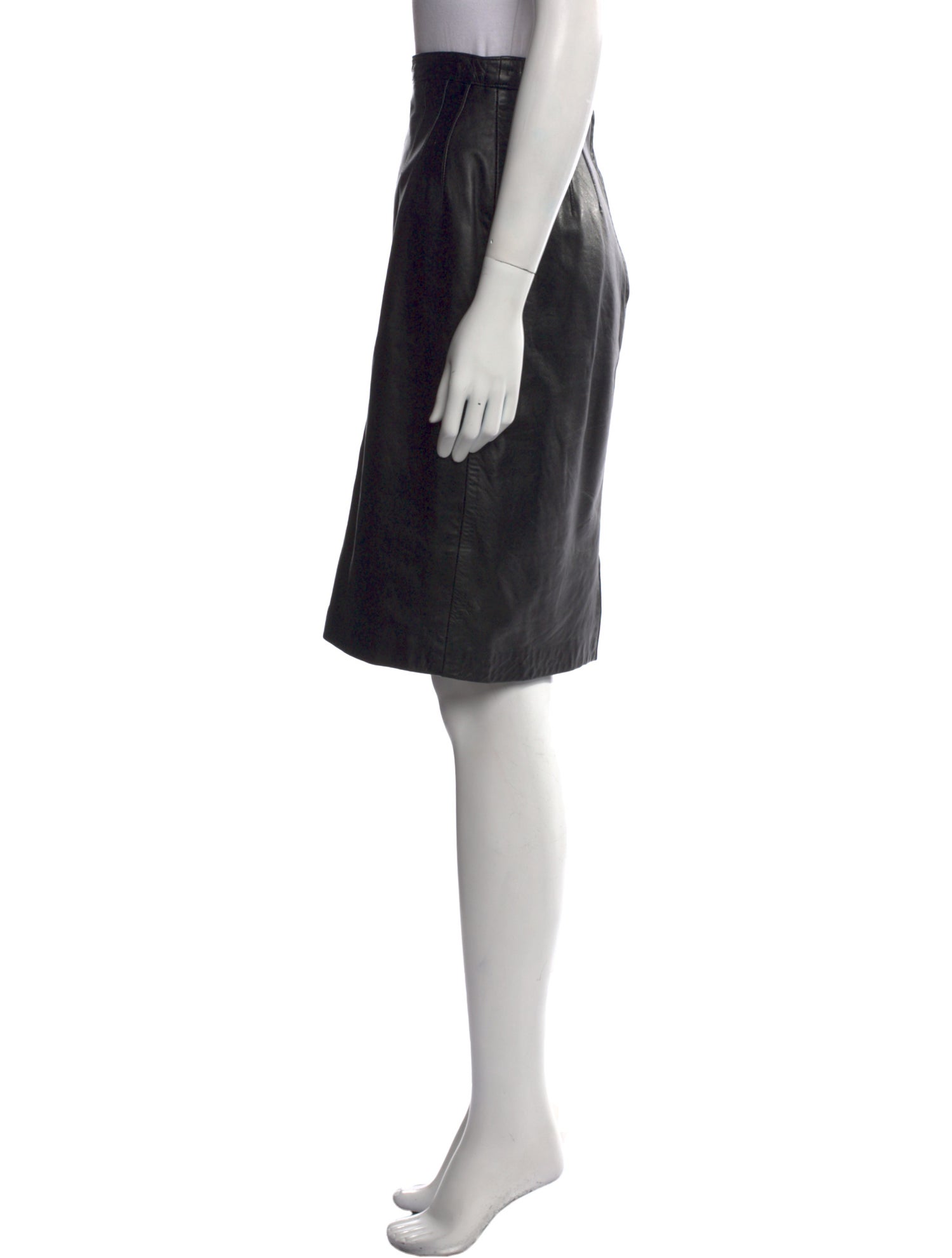 Maxima Pleated Accents Knee-Length Skirt