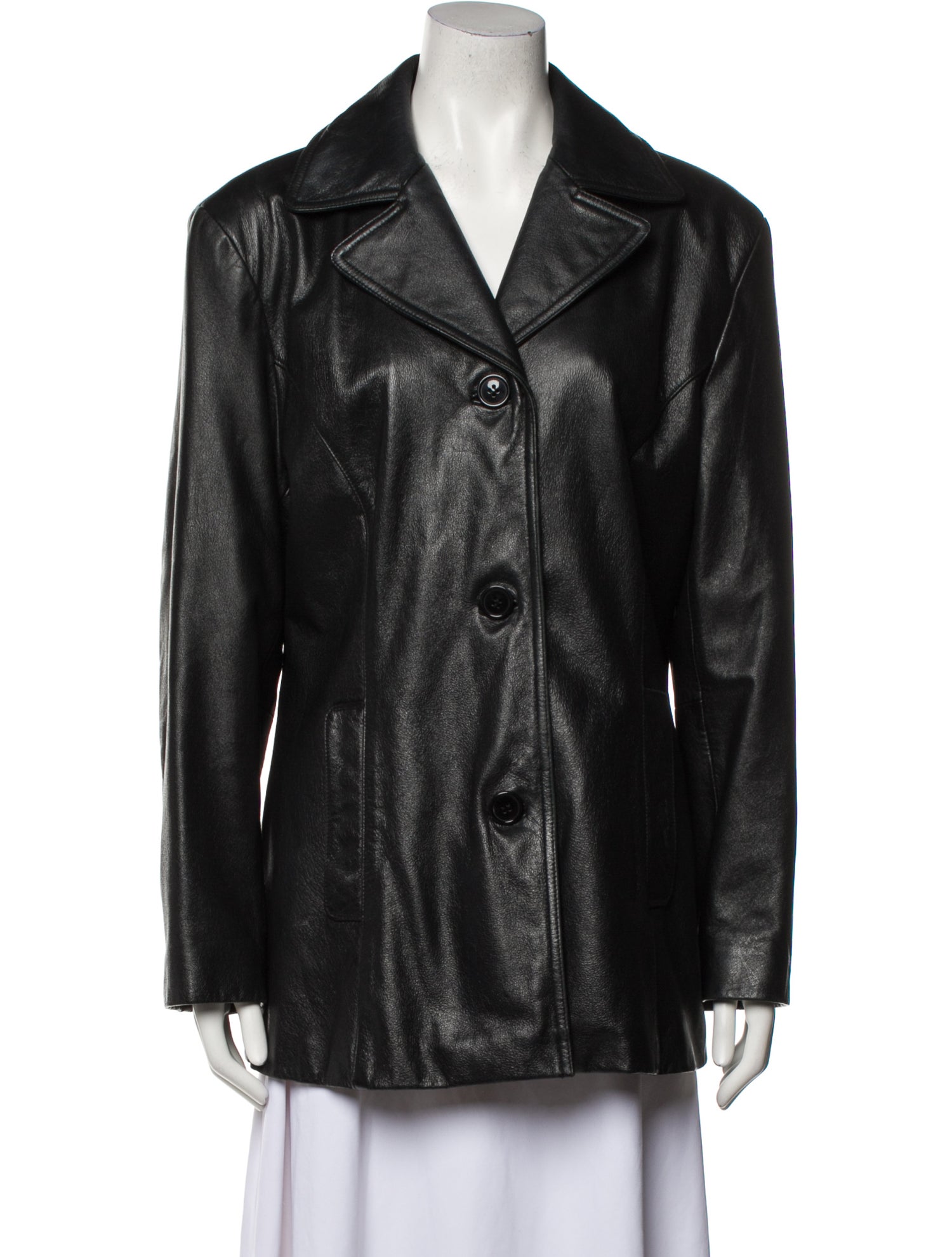 Maxima Leather Blazer