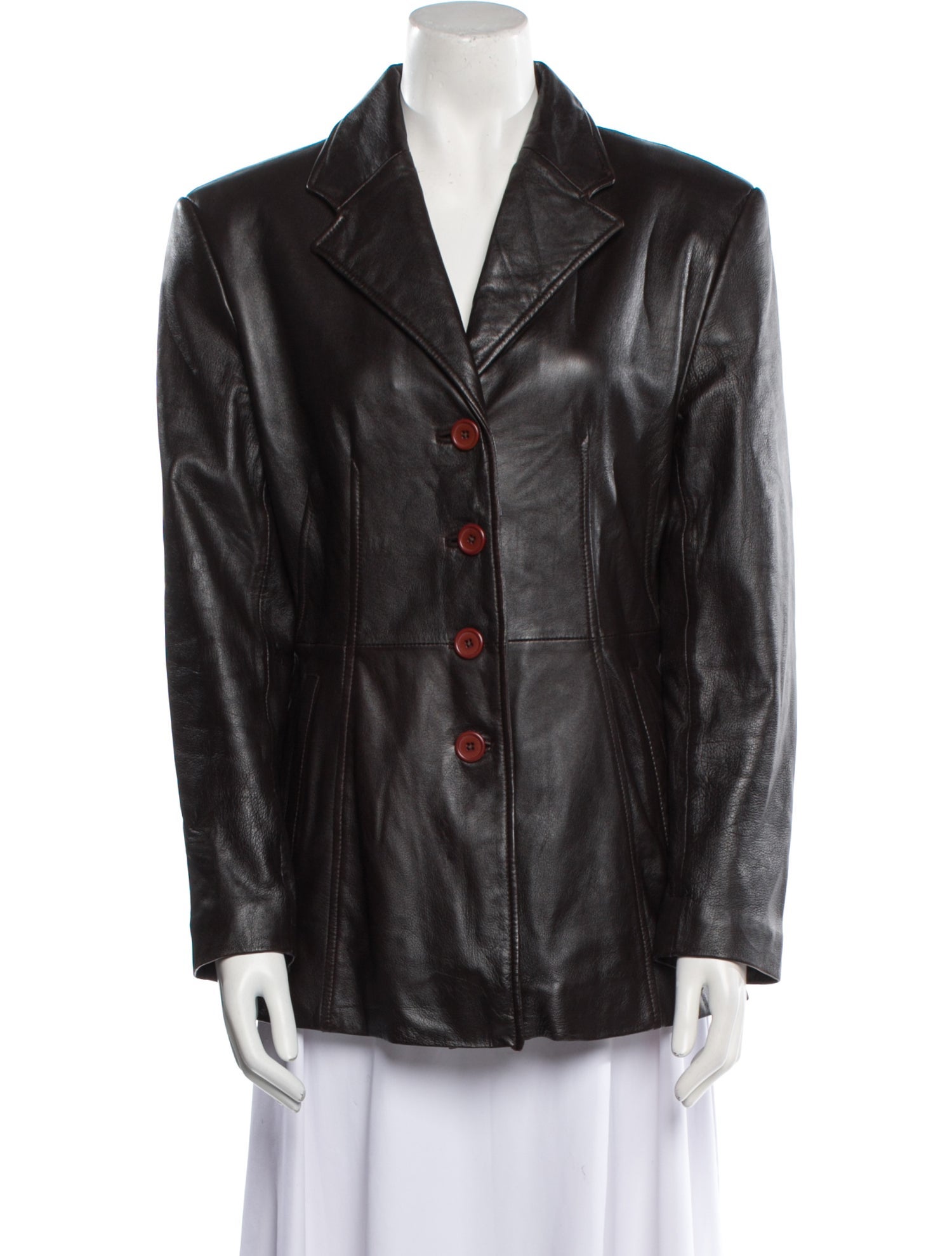 Maxima Leather Blazer