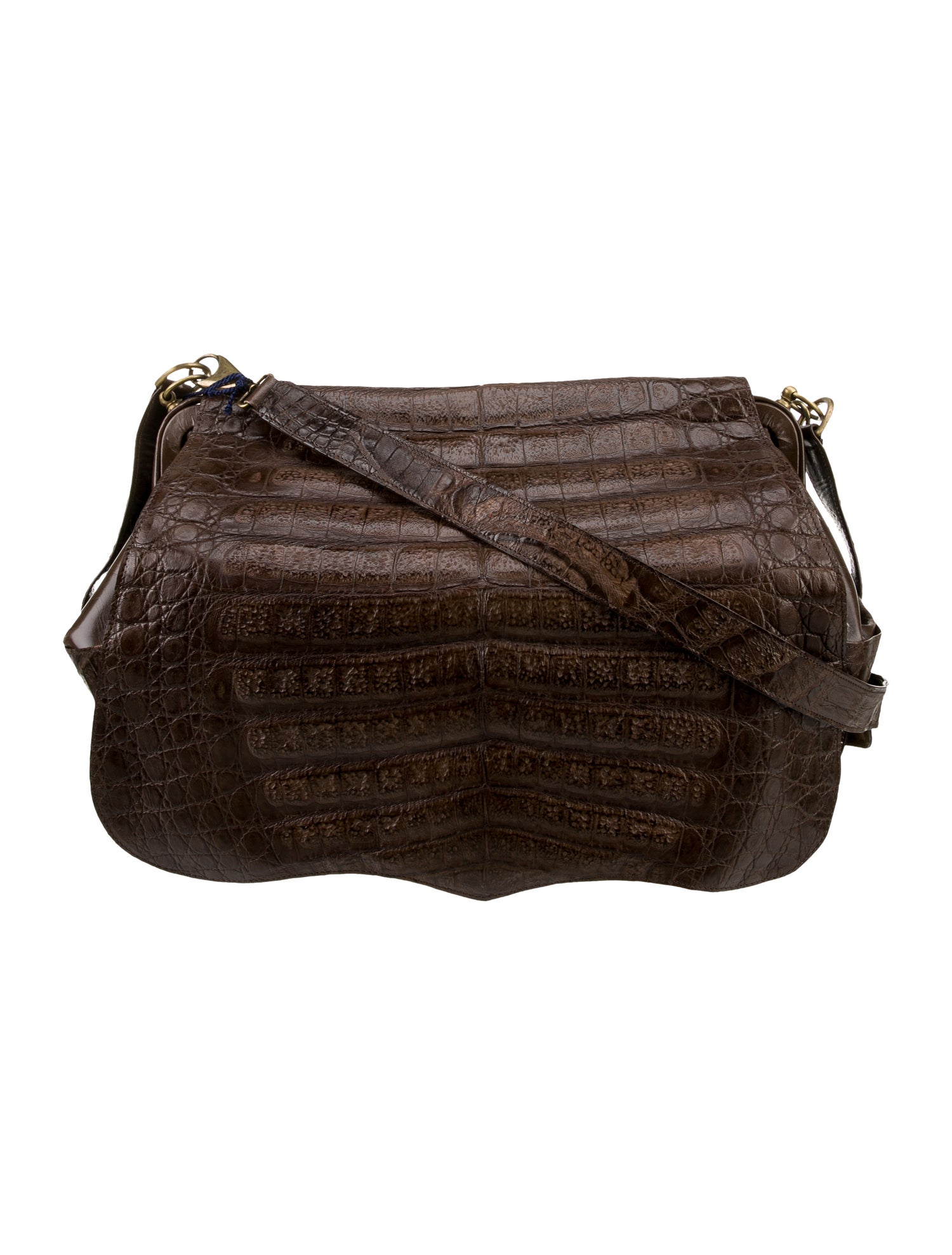 Maxima Crocodile Messenger Bag