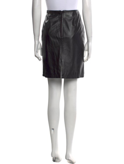 Maxima Leather Knee-Length Skirt