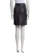 Maxima Leather Knee-Length Skirt