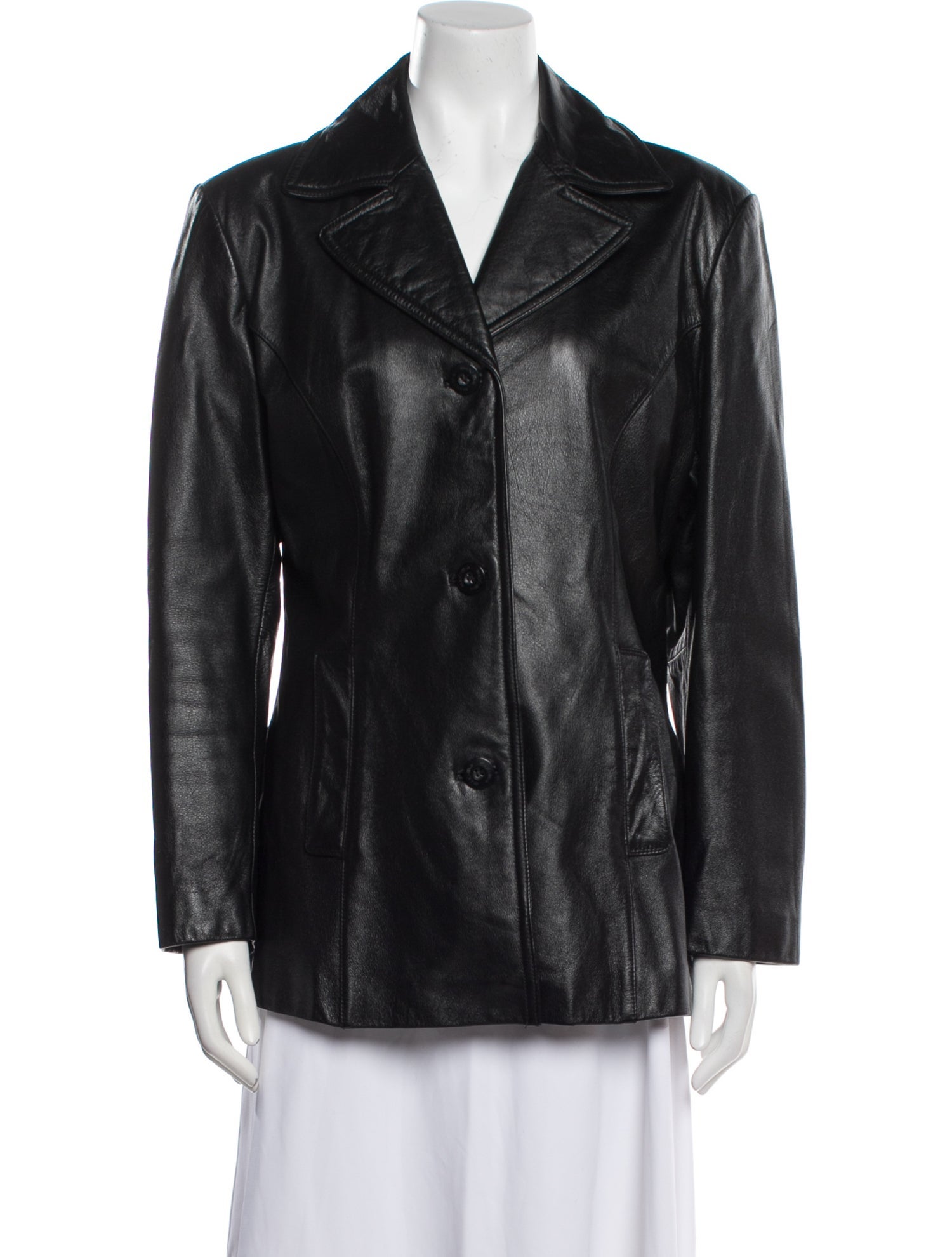 Maxima Leather Blazer